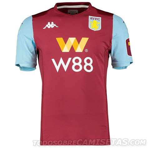 Aston Villa FC Kappa Home Kit 2019-20 - Todo Sobre Camisetas