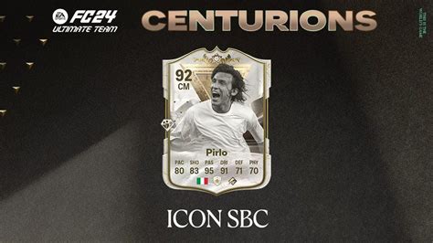 Ea Fc Sbc Andrea Pirlo Centurions Icon Cheapest Solutions And Review