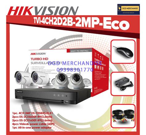 Hikvision Ch Mp Hd Cctv Package Diy P Camera Mobile View