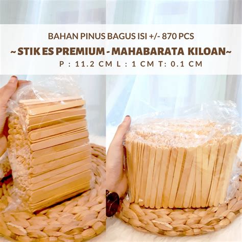 Jual Stick Es Krim Kayu Tebal Stick Ice Cream Besar Stick Es Krim