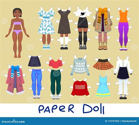 Girl Paper Doll Clip Art