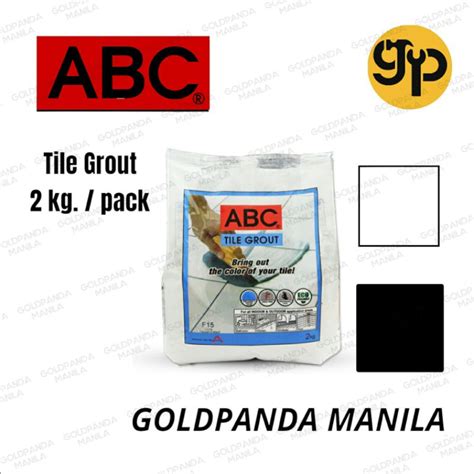 ABC Tile Grout Adhesive 2 Kilo White Black Tiles Grout Shopee