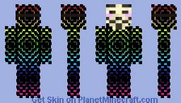 rainbow boy hacker Minecraft Skin