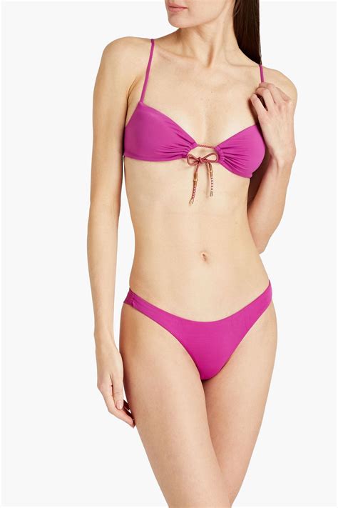 Vix Paula Hermanny Ada Erin Cutout Triangle Bikini Top The Outnet