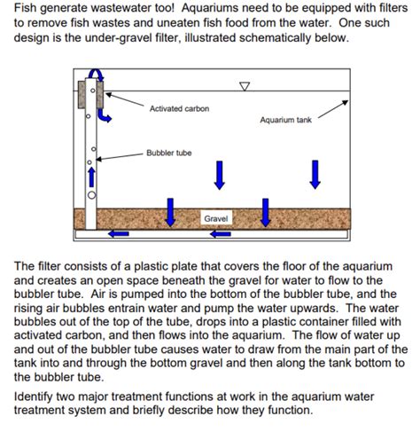 Solved Fish Generate Wastewater Too Aquariums Need To Be Chegg