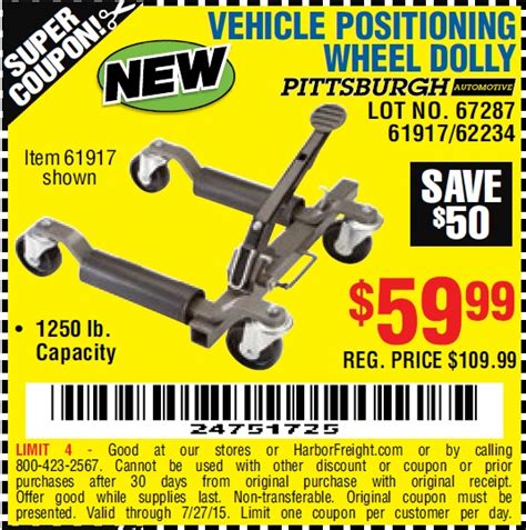 Car Tow Dolly For Sale Harbor Freight Vehicle Dollies 2 Piece 1500