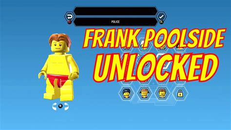 Lego City Undercover Remastered Frank Poolside Unlock Location And Free Roam Gameplay Youtube