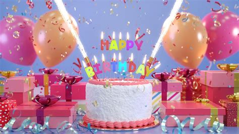 Happy Birthday To You Greeting Video Animation with birthday cake and wishes in 4K Chords - Chordify