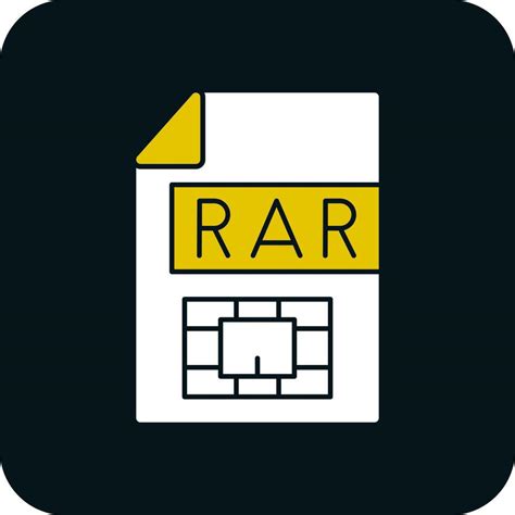 rar vector icon design  vector art  vecteezy