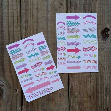 Arrow Stickers set of 55 for your planner by RosieRyeAccessories