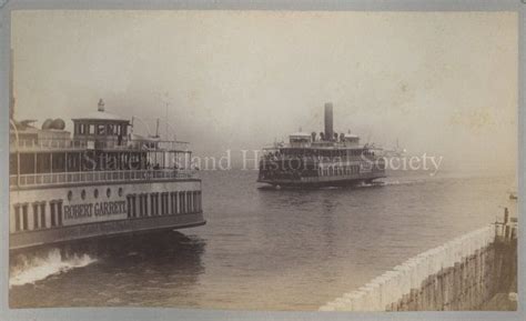 View Of Two Staten Island Ferry Boats In New York Harbor Ca