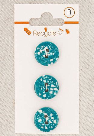 Carte De Boutons Turquoise Mm Trous Terrazzo Rascol