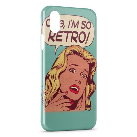 Coque IPhone X XS Pin Up OMG Im So Retro Pixypia