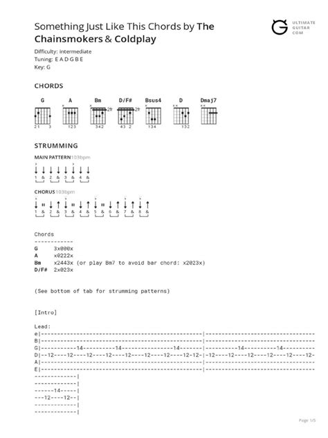 Something Just Like This Chords | PDF