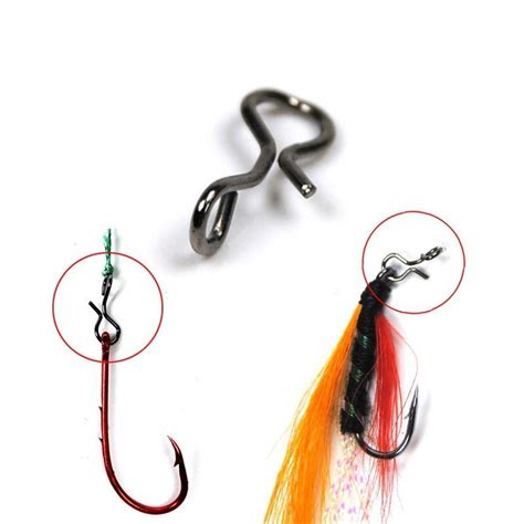 Cheap Pcs Black Fly Fishing Snap Quick Change For Hook Lures Carbon