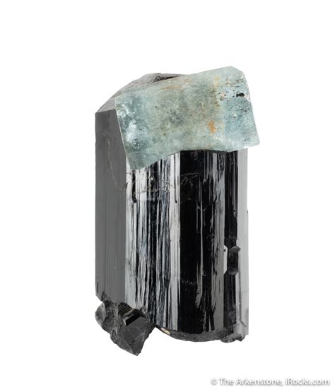 Beryl Var Aquamarine On Schorl Tourmaline Sm Erongo Mountains