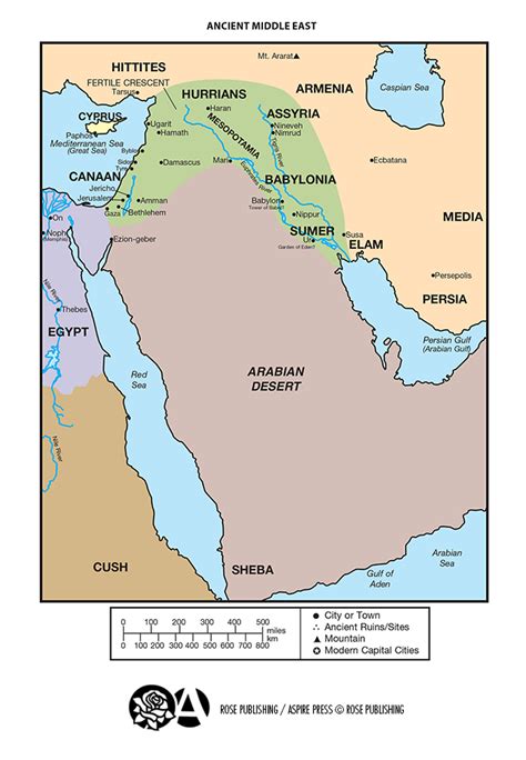 Ancient Middle East Map Labeled