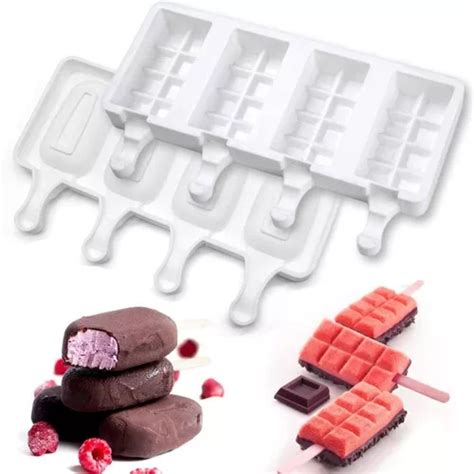 Molde Silicón Paleta Barra De Chocolate Helados MercadoLibre