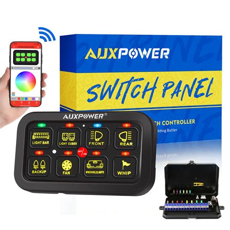 Buy Auxpower Bluetooth Rgb Gang Swith Panel A Toggle Momentary