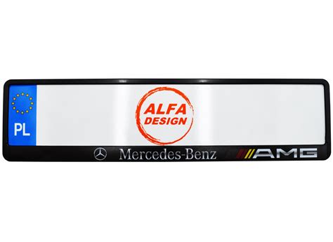 Ramki ramka tablic Mercedes AMG 1 szt ALFA DESIGN Pozostałe marki