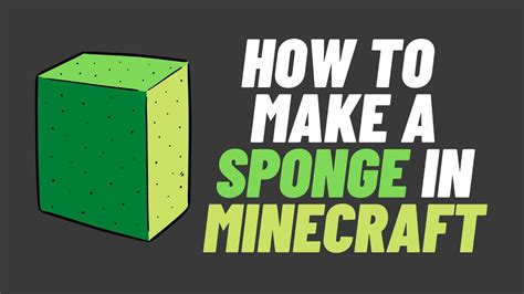 How To Make A Sponge In Minecraft 12 Easy Steps Bingotingo