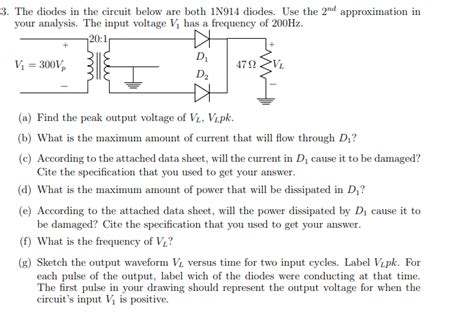 [solved] The Diodes In The Circuit Below Are Both 1 M