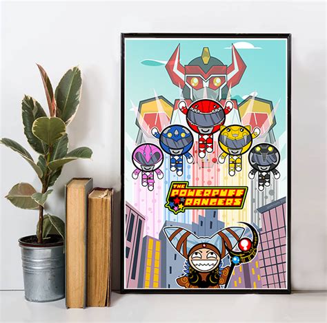 Powerpuff Girls x Power Rangers Print · geeknami · Online Store Powered by Storenvy