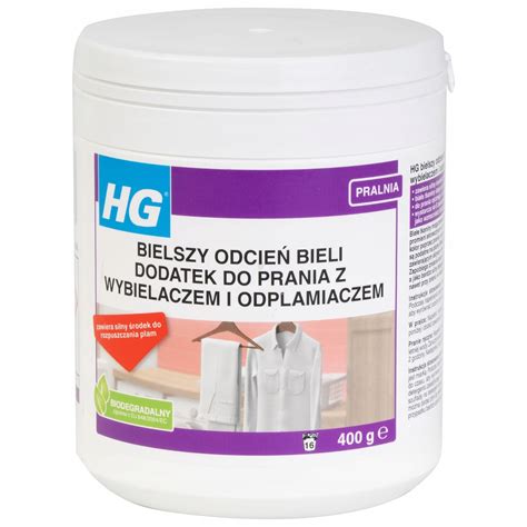 Hg Bielszy Odcie Bieli Dodatek Do Prania Z Wybielaczem Odplamiaczem