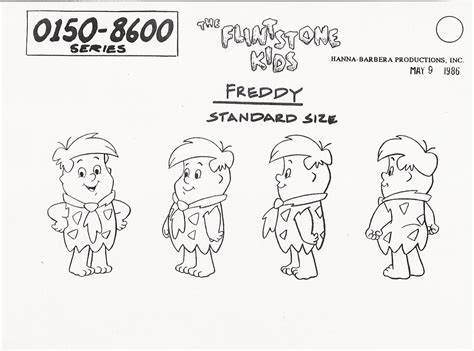 The Flintstone Kids Freddy Flintstone Model Sheet 1986 Flickr