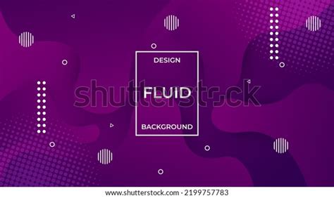 Purple Fluid Background Design Website Backdrop Stock Vector Royalty Free 2199757783