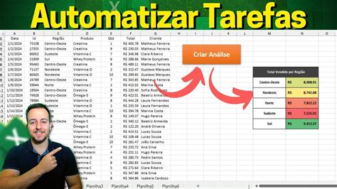 Como Automatizar Tarefas Macro Excel Exemplo Pr Tico Planilha P