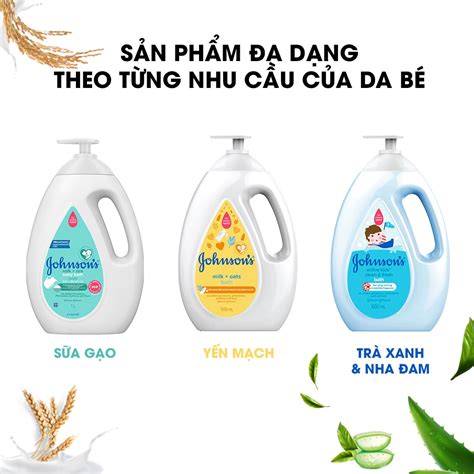 SỮA TẮM GỘI CHO BÉ CHIẾT XUẤT SỮA GẠO JOHNSON S MILK RICE BATH 1