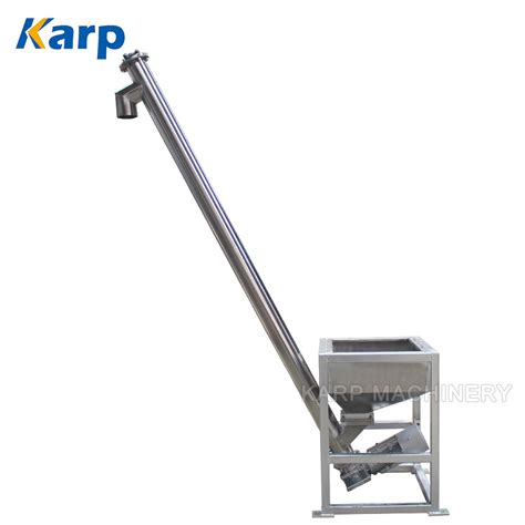 Food Industry Stainless Steel Auger Conveyor Powder Incline Screw