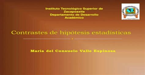 Pdf 6 Contrastes De Hipótesis Pdfslide Net