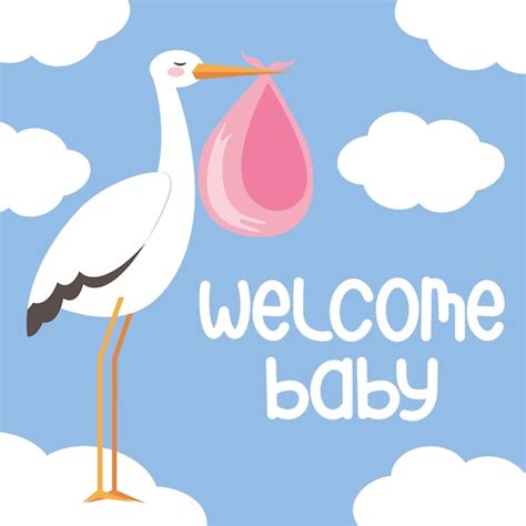 Premium Vector | Welcome baby banner