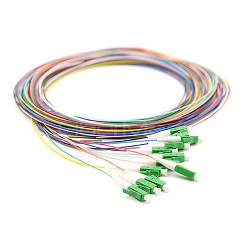 Fibers Lc Apc Single Mode Color Coded Fiber Optic Pigtail