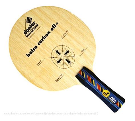 Stumpof Site: Donier Balsa Carbon Off+ Table Tennis Blade