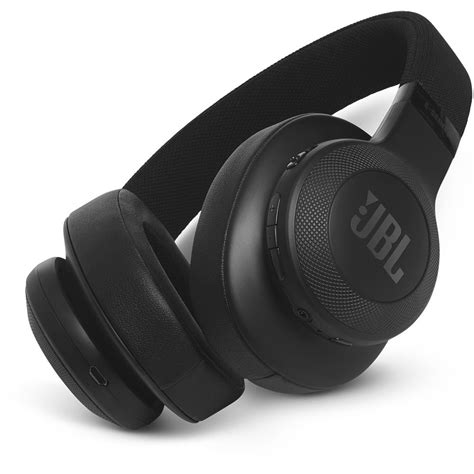 JBL E55BT Bluetooth Over-Ear Headphones (Black) B&H Photo Video