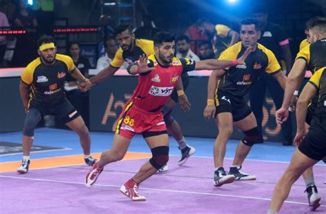 Vivo Pro Kabaddi League Report Bengaluru Bulls Defeat Telugu Titans