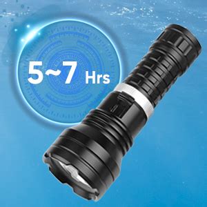 Amazon BIKACU Diving Flashlight Scuba Dive Lights 6000 Lumen Super