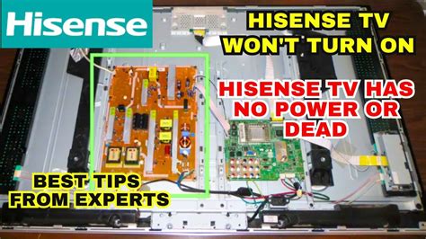 How To Fix Hisense TV Won T Turning On Hisense TV Has No Power No Led