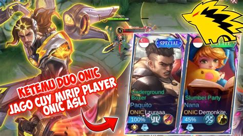 SETIM SAMA DUO PLAYER ONIC YANG SKILL NYA JAGO MIRIP PLAYER ONIC ASLI