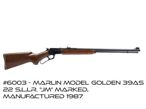 Marlin Model Golden 39AS 22 S L LR Lever Action Rifle RES Auction