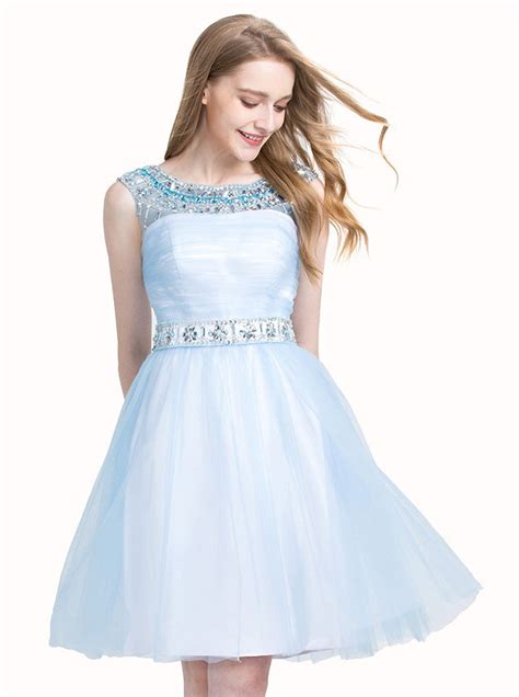 Light Blue Sweet 16 Dressesknee Length Sweet 16 Dressprincess Sweet