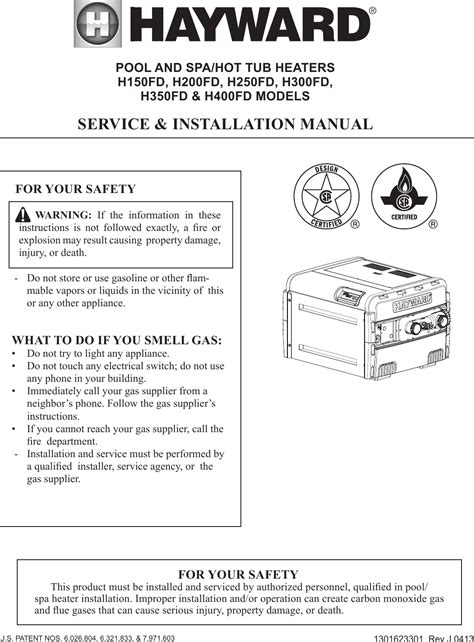 Hayward H200fdn Manual