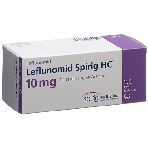 LEFLUNOMIDE Spirig HC Filmtabl 10 Mg Blist 100 Stk Online Bestellen