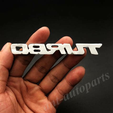 Chrome Metal Turbo T Car Auto Trunk Rear Tailgate Emblem Badge Decals