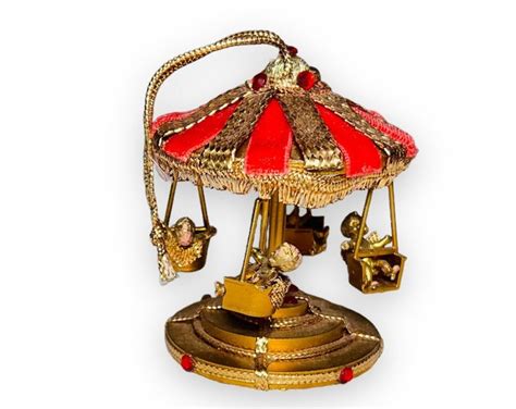 Koestel West German Cherub Carousel Swing Christmas Ornament Etsy