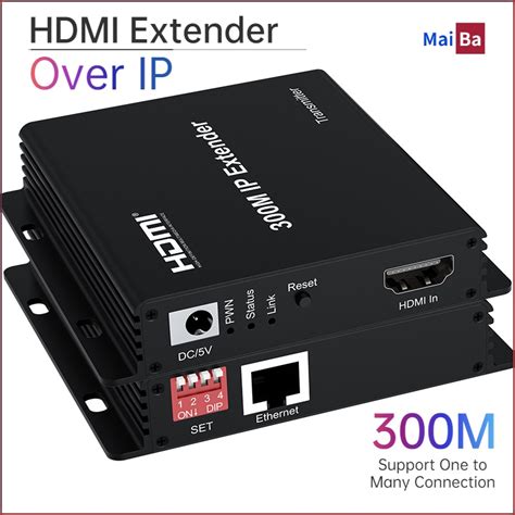 300m Hdmi Extender Over Ip Rj45 Cat6 Cable 1080p Hdmi To Ethernet Network Extender Support One