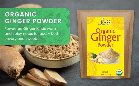 Amazon Jiva Organic Ginger Powder 2 5 Pound Bulk Bag Non GMO